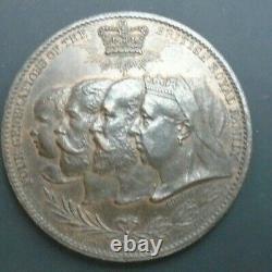 1897 Victoria Diamond Jubilee Four Generations Of The British Royal Family medal