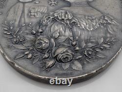 1898 German Royal Wedding Medal Friedrich Wied Württemberg Karl Schäfer Stuttgar