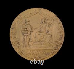 1900 CITY OF LONDON IMPERIAL VOLUNTEERS 76mm CASED MEDAL BY FRAMPTON