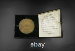 1900 CITY OF LONDON IMPERIAL VOLUNTEERS 76mm CASED MEDAL BY FRAMPTON