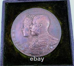 1901 Duke & Duchess Of Cornwall & York Royal Visit To Canada Medal Boxed M953