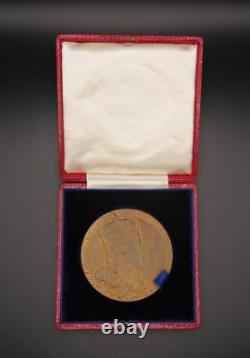 1902 EDWARD VII CORONATION 55mm BRONZE MEDAL WITH ROYAL MINT ENVELOPE