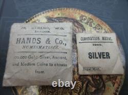 1902 Edward VII Coronation Medal Silver in 1902 ROYAL MINT & AMERICAN EXCHANGE