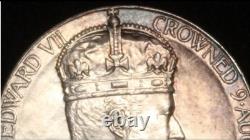 1902 Great Britain Edward VII Official Royal Mint Silver CoronationMedal MS-63