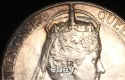 1902 Great Britain Edward VII Official Royal Mint Silver CoronationMedal MS-63