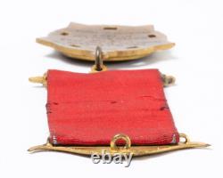 1902 Royal Antediluvian Order of Buffaloes Ribbon Medallion India GLE Buffs