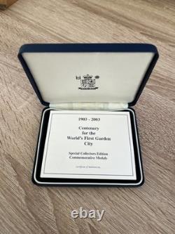 1903-2003 Letchworth Garden City Centenary Sterling Silver Medal Royal Mint
