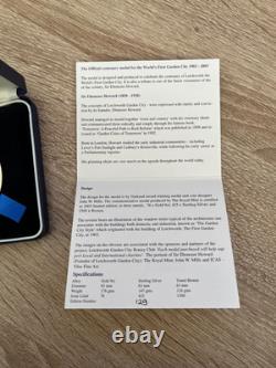 1903-2003 Letchworth Garden City Centenary Sterling Silver Medal Royal Mint