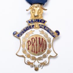 1904 Royal Antediluvian Order of Buffaloes Primo Medallion Ribbon India