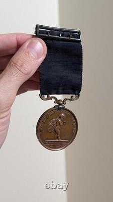 1905 Royal Humane Society Bronze Medal (38mm) Name Engraved STUNNING Rescuer