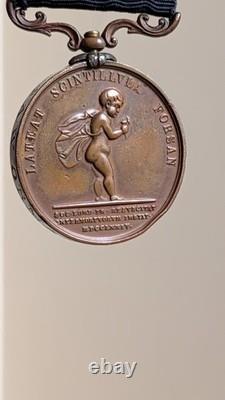 1905 Royal Humane Society Bronze Medal (38mm) Name Engraved STUNNING Rescuer