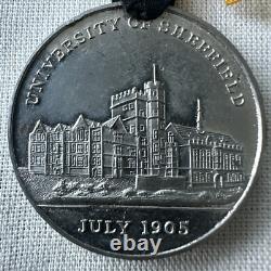 1905 UK Edward VII Royal visit to University of Sheffield Medal High Grade
