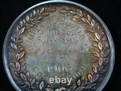 1906 Gorey Show Ireland Sterling Silver Prize Medal Imperial Hunter Stud Book 01