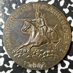 1908 Sweden 150th Anniversary Royal Hussars Regiment Medal Lot#JM6088 45mm
