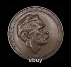 1910 ROYAL GEOGRAPHICAL SOCIETY ROBERT EDWIN PEARY 70mm MEDAL