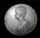 1911 King George V Queen Mary Official Coronation Silver Medal B. M. British