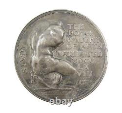 1912 ROYAL ACADEMY OF ARTS 55mm SILVER MEDAL BY BROCK