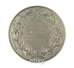 1913 ROYAL THAMES YACHT CLUB 64mm SILVER MEDAL BY GARRARD & CO