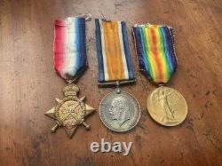 1914 Star British War Victory Medal Trio Royal Horse Artillery RHA 19th Hussars