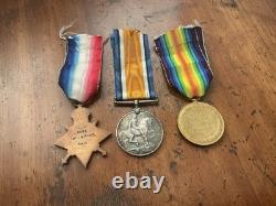 1914 Star British War Victory Medal Trio Royal Horse Artillery RHA 19th Hussars