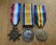 1914 Star British War & Victory Medal Trio Royal West Kent Regt KIA Casualty