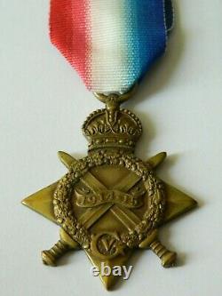 1915 Star medal to Trebble, Royal Newfoundland Regt, 1st July 1916 casualty