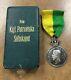 1921 SILVER SWEDEN ROYAL PATRIOTIC SOCIETY MEDAL With RIBBON by A. Lindeberg