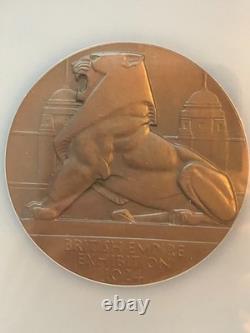 1924 British Empire Exhibition Official Commemorative Medal By Percy Metcalfe
