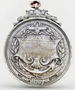 1925 Royal Navy & Royal Marines Championship Silver Hallmarked Medal 31,79g 39mm