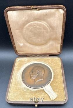 1926 Royal Society of Arts RSA Bronze Medal Case Named John Pinches George V