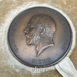 1926 Royal Society of Arts RSA Bronze Medal Case Named John Pinches George V