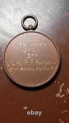 1929 British 10th Royal Hussars in Egypt Signals Medal in Original Box L114