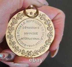 1930 King Albert I Royal International Equestrian tournament Champion medal