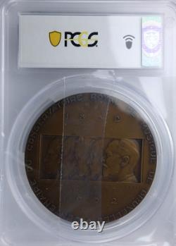 1932 Belgium Royal Conservatory of Music Centenary AE Bronze Medal PCGS SP63