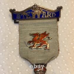 1934 Royal Masonic Institution for Boys Steward Jewel Medal Spencer London 925