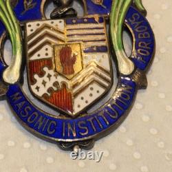 1934 Royal Masonic Institution for Boys Steward Jewel Medal Spencer London 925