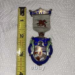 1934 Royal Masonic Institution for Boys Steward Jewel Medal Spencer London 925
