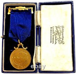 1936 Gold Great Britain Imperial Chemical Britania Standing Cased Medal 1936 Gold Great Britain Imperial Chemical Britania Standing Cased Medal