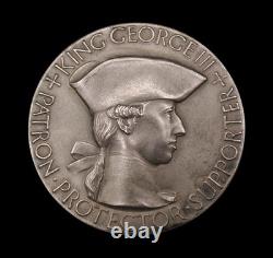 1938 ROYAL ACADEMY OF ARTS 55mm CASED SILVER MEDAL BY PINCHES