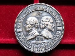 1938 Royal Hobart Centenary Regatta. 57mm Medallion. Franklin & Tasman. UNC