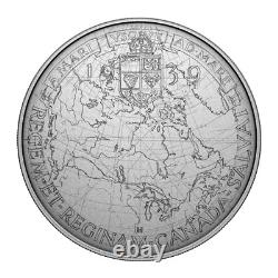 1939 $50 Royal Visit Medallion Sketch Design 5oz Fine Silver Coin + FREE BONUS