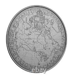 1939 $50 Royal Visit Medallion Sketch Design 5oz Fine Silver Coin + FREE BONUS