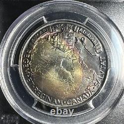 1939 MS-66 Canada Royal Visit Silver Medal Rainbow