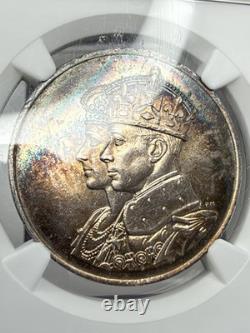 1939 Royal Visit Canada Silver Medal BHM-4394 NGC MS63 Toned George VI