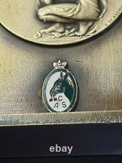 1945 V-DAY Royal Circle Athletic Schaerbeek Equestrian Horse Belgium medal Award
