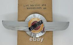 1950 Chrysler Windsor Royal Hood Medallion 1335851 NOS