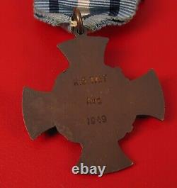 1950 Royal Life Saving Society Bronze Cross Medal Insignia Award Named Ks Tait