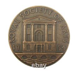 1952 PRINCE PHILIP ROYAL SOCIETY OF ARTS 57mm MEDAL CASED