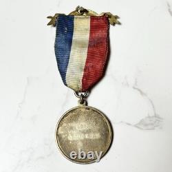 1953 Queen Elizabeth II Coronation Silver Medal RAOB Jewel Pin Royal Fraternal