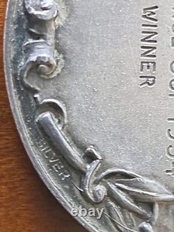 1954 British Army RASC Officers Pistol Challenge Cup Sterling Silver Medal 28grm